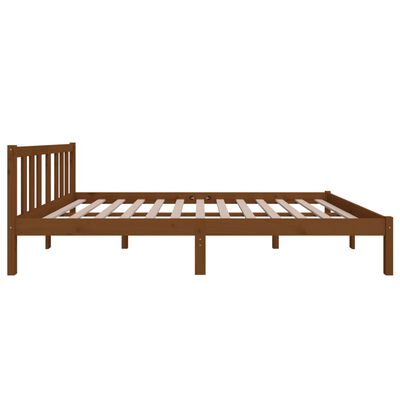 vidaXL Bed Frame without Mattress Honey Brown Solid Wood 120x200 cm