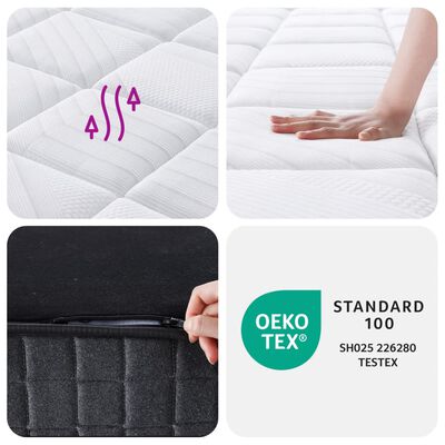 vidaXL Pocket Spring Mattress Medium Firm 100x200 cm