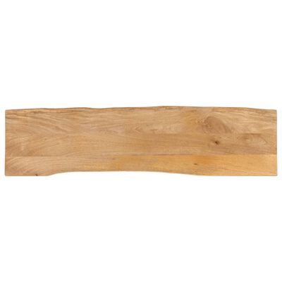 vidaXL Table Top 180x40x3.8 cm Live Edge Solid Wood Mango