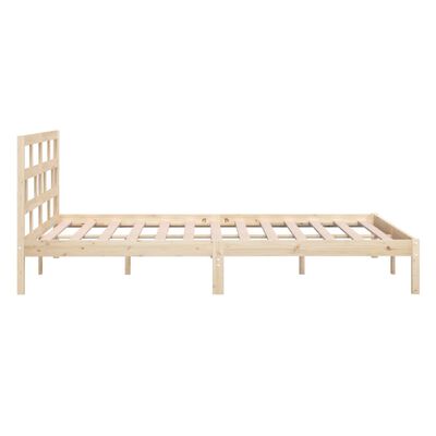 vidaXL Bed Frame without Mattress King Size Solid Wood