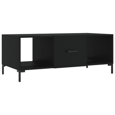 vidaXL Coffee Table Black 102x50x40 cm Engineered Wood