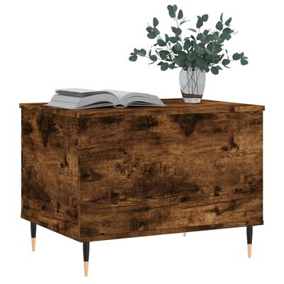 vidaXL Coffee Table Smoked Oak 60x44.5x45 cm Engineered Wood