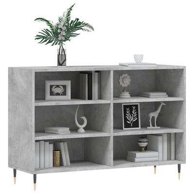 vidaXL Sideboard Concrete Grey 103.5x35x70 cm Engineered Wood