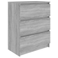 vidaXL Sideboard Grey Sonoma 60x35x76 cm Engineered Wood