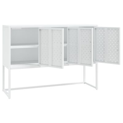 vidaXL Sideboard White 105x35x75 cm Steel