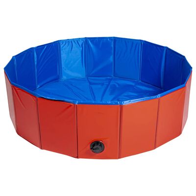 Animal Boulevard Pet Pool Cooling L 100x100x30 cm Red/Blue