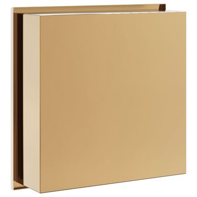 vidaXL Shower Niche Brushed Gold 32x32x9 cm Stainless Steel