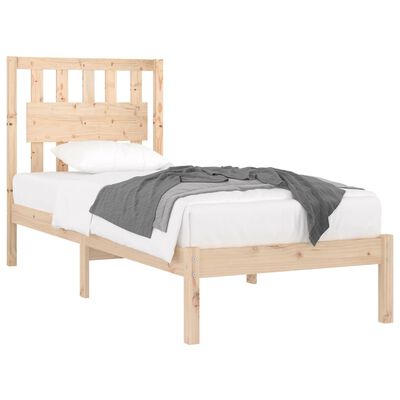 vidaXL Bed Frame without Mattress Solid Wood Single