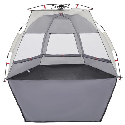 vidaXL Beach Tent 2-Person Grey Quick Release Waterproof