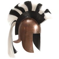 vidaXL Greek Warrior Helmet Antique Replica LARP Copper Steel