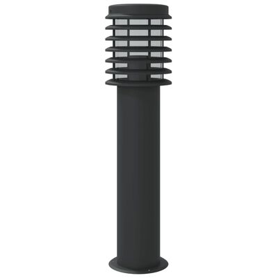 vidaXL Outdoor Floor Lamp Black 60 cm Stainless Steel