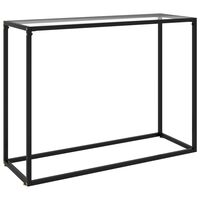 vidaXL Console Table Transparent 100x35x75 cm Tempered Glass