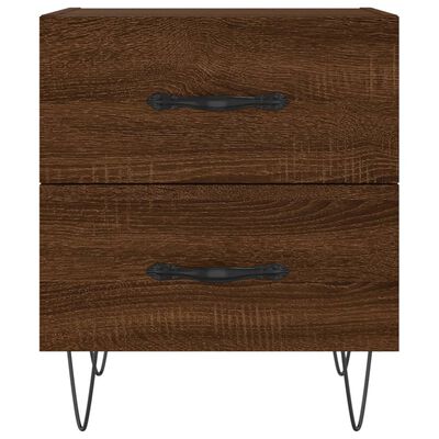 vidaXL Bedside Cabinets 2 pcs Brown Oak 40x35x47.5 cm Engineered Wood