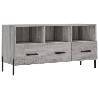 vidaXL TV Cabinet Grey Sonoma 102x36x50 cm Engineered Wood