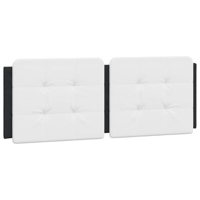 vidaXL Bed Frame without Mattress Black and White 120x200 cm Faux Leather