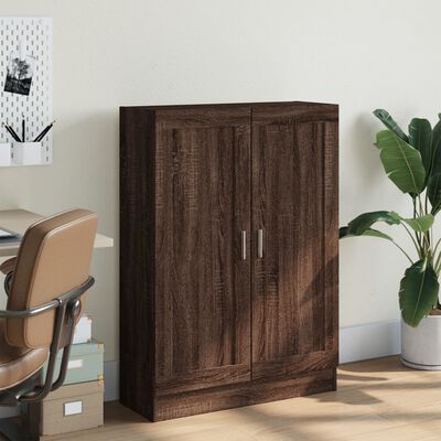 vidaXL Book Cabinet Brown Oak 82.5x30.5x115 cm Engineered Wood