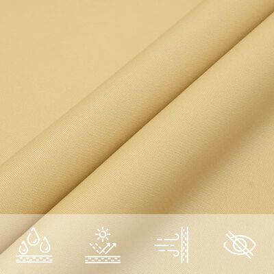 vidaXL Sun Shade Sail Sand 6x3 m 100% Polyester Oxford