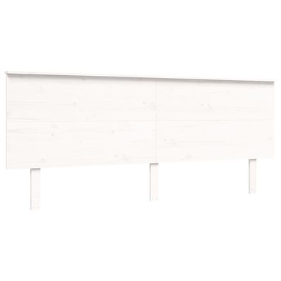 vidaXL Bed Frame without Mattress White 200x200 cm Solid Wood