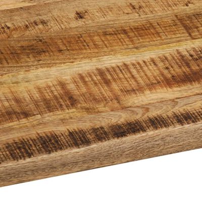 vidaXL Table Top 110x80x2.5 cm Live Edge Solid Wood Rough Mango