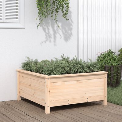vidaXL Garden Planter 82.5x82.5x39 cm Solid Wood Pine