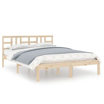 vidaXL Bed Frame without Mattress 200x200 cm Solid Wood