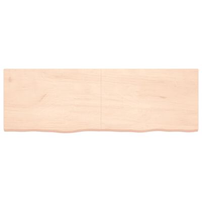 vidaXL Table Top 180x60x(2-4) cm Untreated Solid Wood Oak