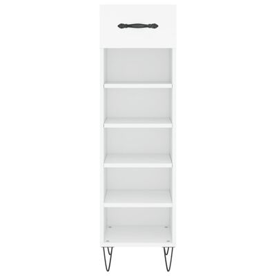 vidaXL Shoe Cabinet White 30x35x105 cm Engineered Wood