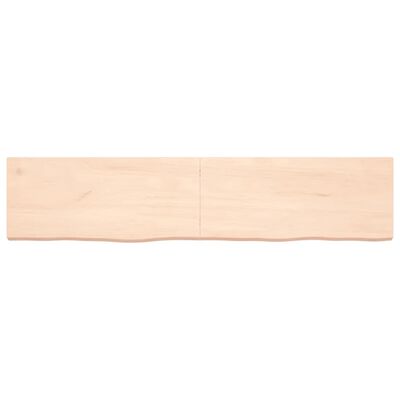 vidaXL Bathroom Countertop 180x40x(2-6) cm Untreated Solid Wood