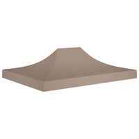 vidaXL Party Tent Roof 4x3 m Taupe 270 g/m²