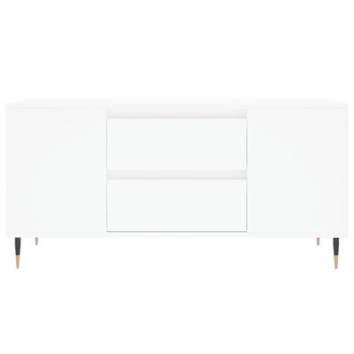 vidaXL Coffee Table White 102x44.5x50 cm Engineered Wood