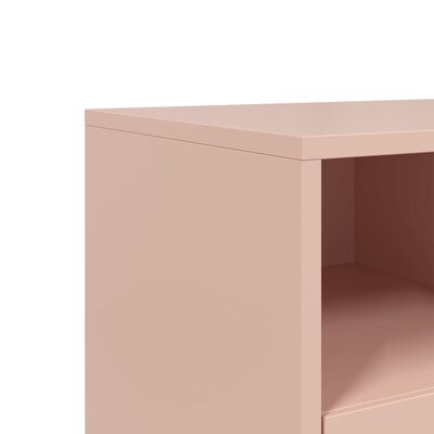 vidaXL TV Cabinet Pink 68x39x60.5 cm Steel