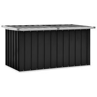 vidaXL Garden Storage Box Anthracite 129x67x65 cm