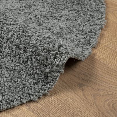 vidaXL Shaggy Rug PAMPLONA High Pile Modern Green Ø 100 cm