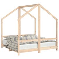 vidaXL Kids Bed Frame 2x(70x140) cm Solid Wood Pine