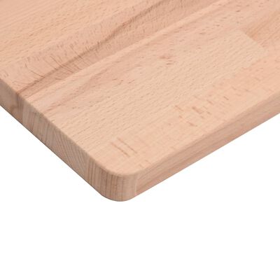 vidaXL Bathroom Countertop 100x50x2.5 cm Solid Wood Beech