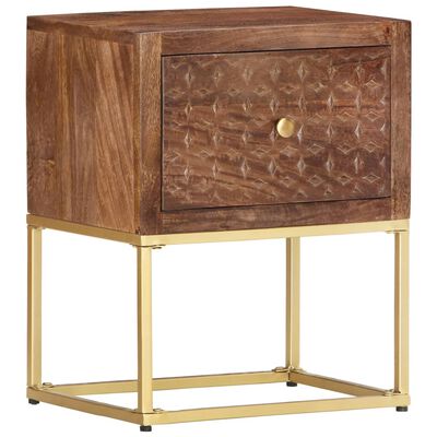 vidaXL Bedside Cabinet 40x30x50 cm Solid Mango Wood