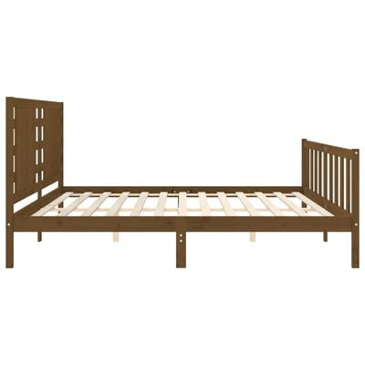 vidaXL Bed Frame without Mattress Honey Brown 200x200 cm Solid Wood Pine