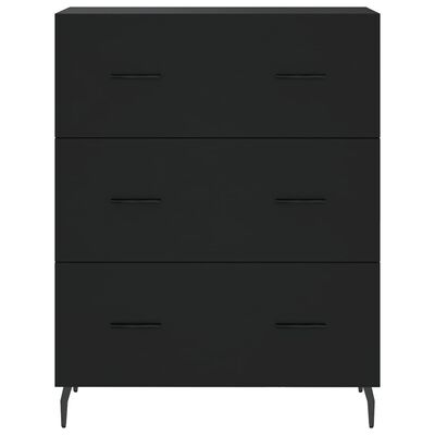 vidaXL Highboard Black 69.5x34x180 cm Engineered Wood