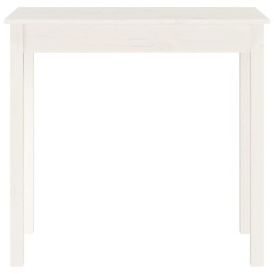 vidaXL Console Table White 80x40x75 cm Solid Wood Pine