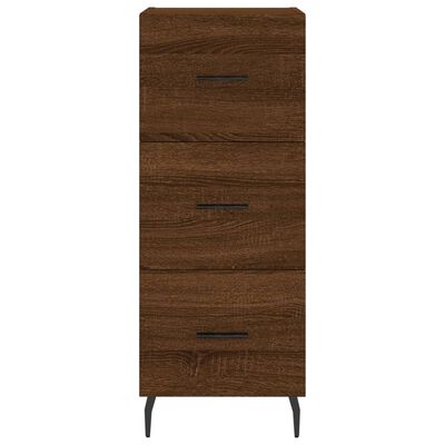 vidaXL Highboard Brown Oak 34.5x34x180 cm Engineered Wood