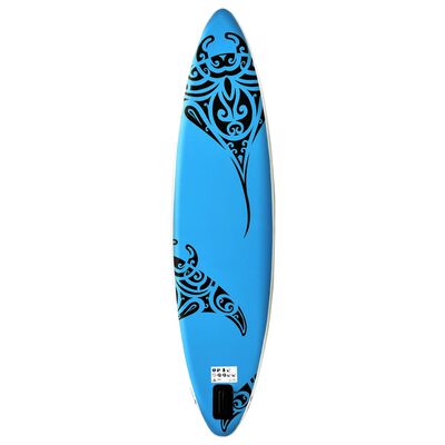 vidaXL Inflatable Stand Up Paddleboard Set 320x76x15 cm Blue