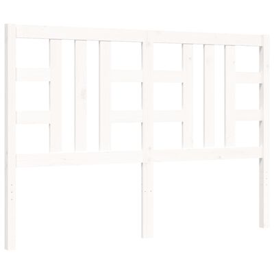 vidaXL Bed Frame without Mattress White 140x190 cm Solid Wood Pine