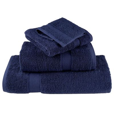 vidaXL Premium Sauna Towels SOLUND 2pcs Navy Blue 80x200cm 600gsm