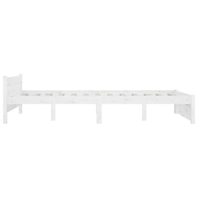 vidaXL Bed Frame without Mattress with Drawers White King Size