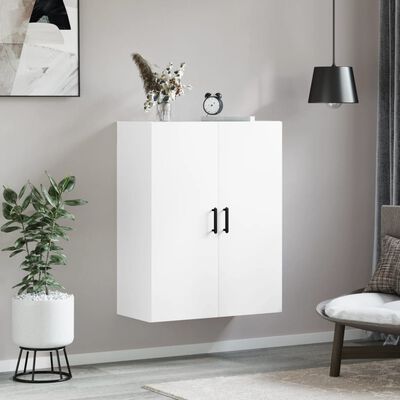 vidaXL Wall Mounted Cabinet White 69.5x34x90 cm