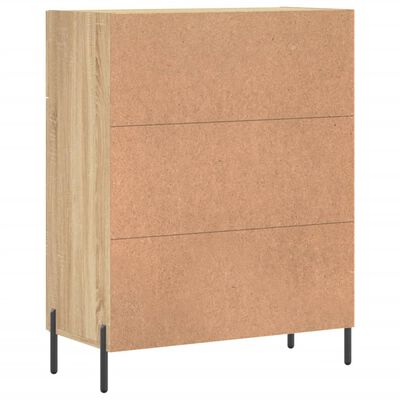 vidaXL Sideboard Sonoma Oak 69.5x34x90 cm Engineered Wood