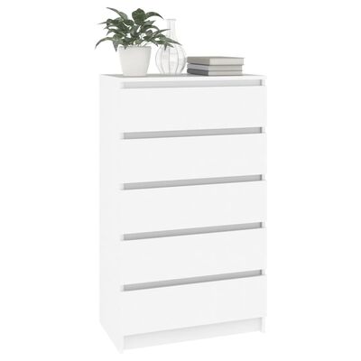 vidaXL Drawer Cabinet White 60x36x103 cm Engineered Wood