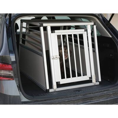 Kerbl Dog Transport Box Barry 92x65x65.5 cm Aluminium