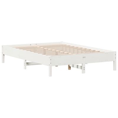 vidaXL Bed Frame without Mattress White 120x200 cm Solid Wood Pine