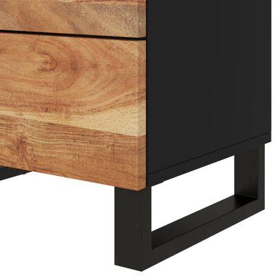 vidaXL Bedside Cabinet 50x33x62 cm Solid Wood Acacia&Engineered Wood